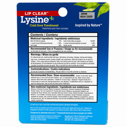 Quantum Lip Clear® Lysine+® Cold Sore Treatment - 7 g / 0,25 oz