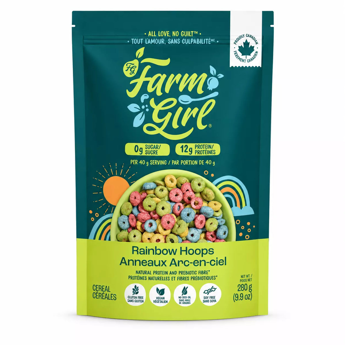 Farm Girl Honey Nut Os Artistian Keto Cereal - 280 g / 9,88 oz