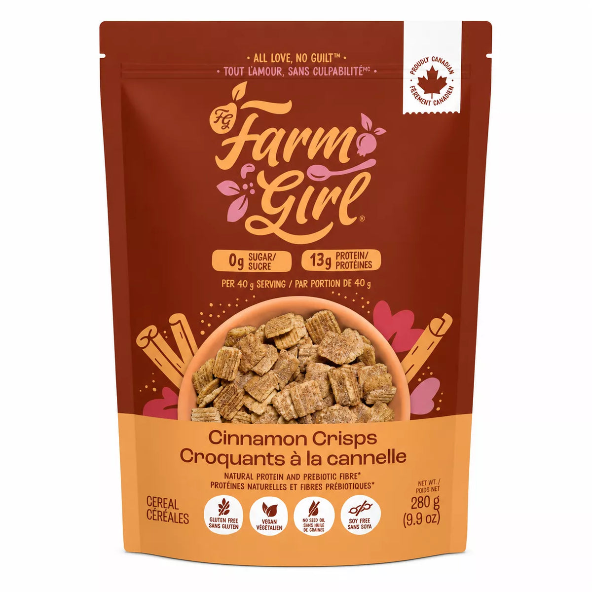 Farm Girl Honey Nut Os Artistian Keto Cereal - 280 g / 9,88 oz